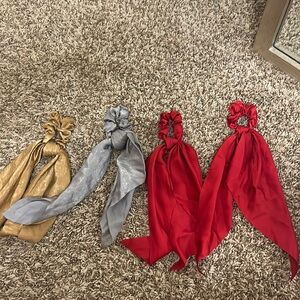 4 different colored hair ribbons never worn